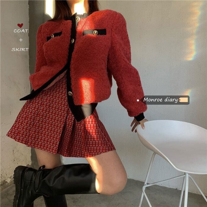 レッドスカート スプリングファーコート 春物 モンロー58011398966