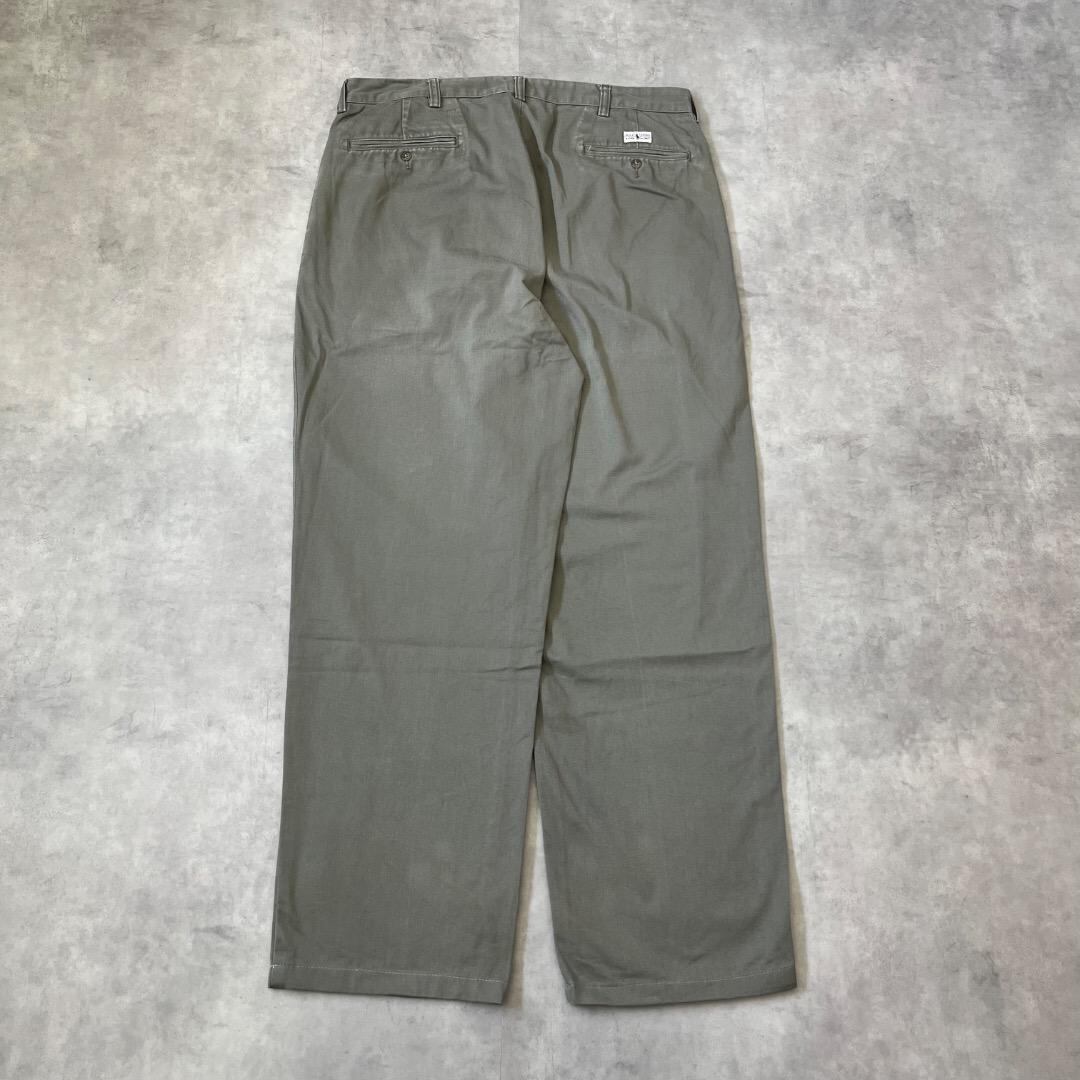 90s ポロラルフローレン ポロチノ アンドリューパンツ ワイド カーキ 90's Polo by Ralph Lauren 