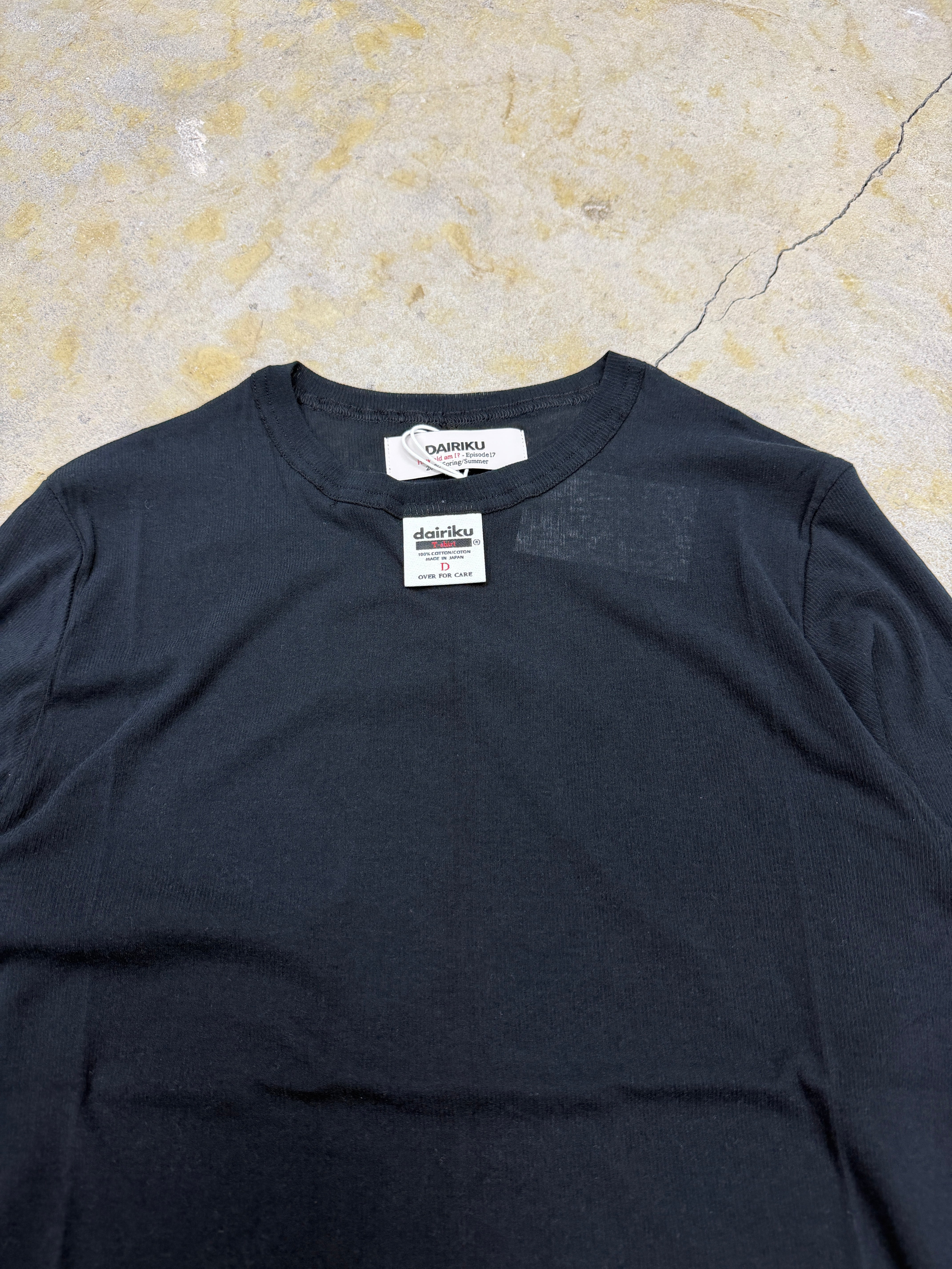 DAIRIKU NEW WAVE 長袖カットソー DAIRIKU NEW WAVE 長袖カットソー ブラック L DAIRIKU NEW WAVE 長袖