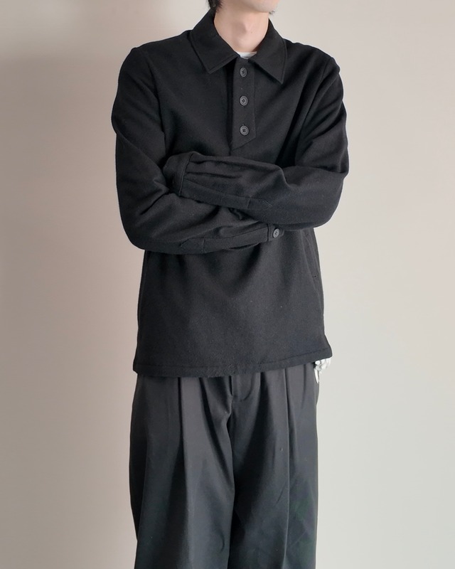 【A.P.C】fleece pull over polo top