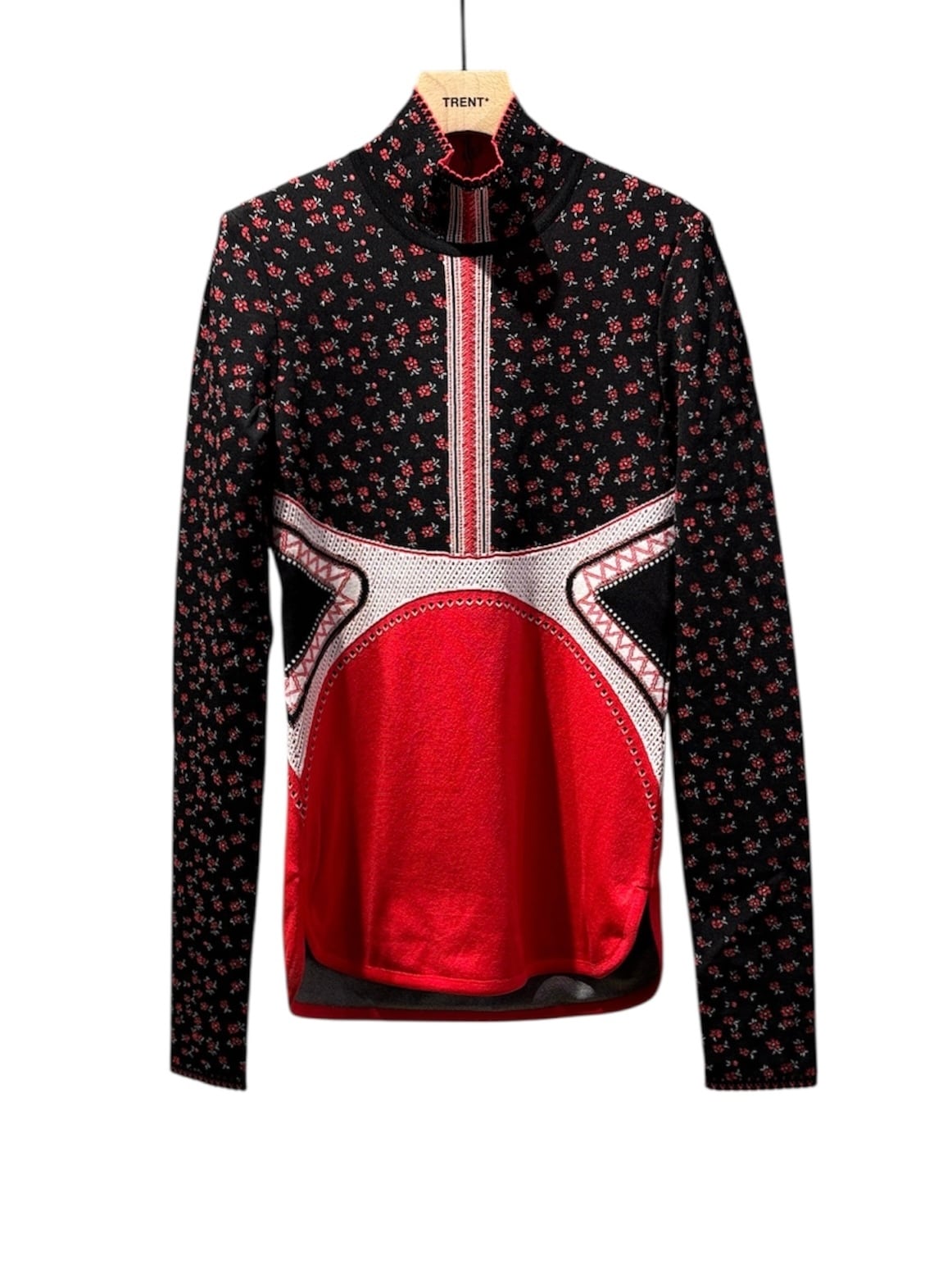 25AW】Mame Kurogouchi マメ クロゴウチ / Floral Jacquard High Neck