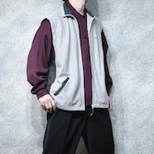 switching knit polo sweat