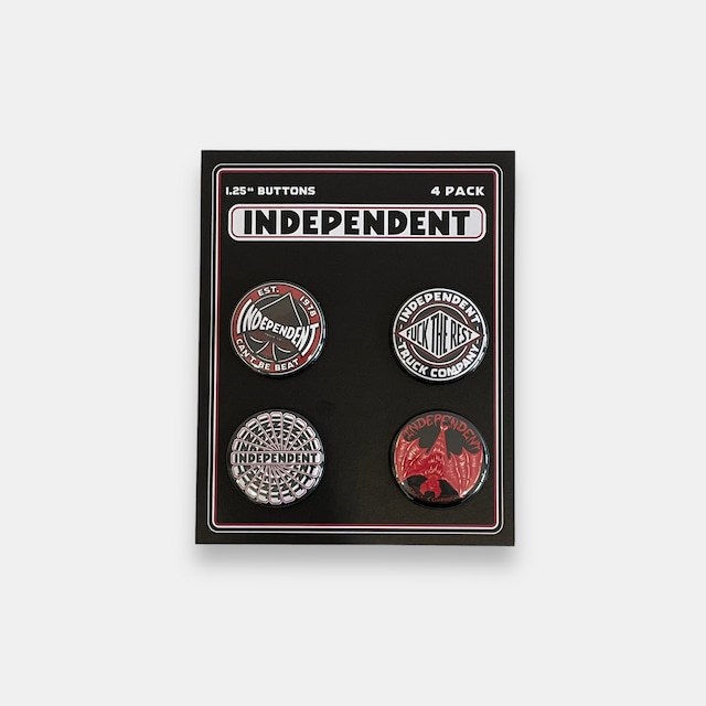 Independent Array 4 Pack Button Badge