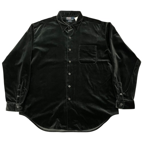 90s POLO Ralph Lauren ARMOND "Black velours" shirt