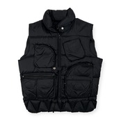 希少 レア 当時物 VAN JAC ヴァンヂャケット 多ポケット ハンティング ダウン ベスト サイズ M /ビンテージ/オールド/ブラック