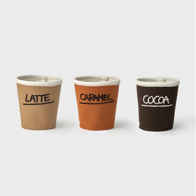 即納　PAPER CUP TOY 3PACK （CARAMEL, LATTE, COCOA）/ small stuff