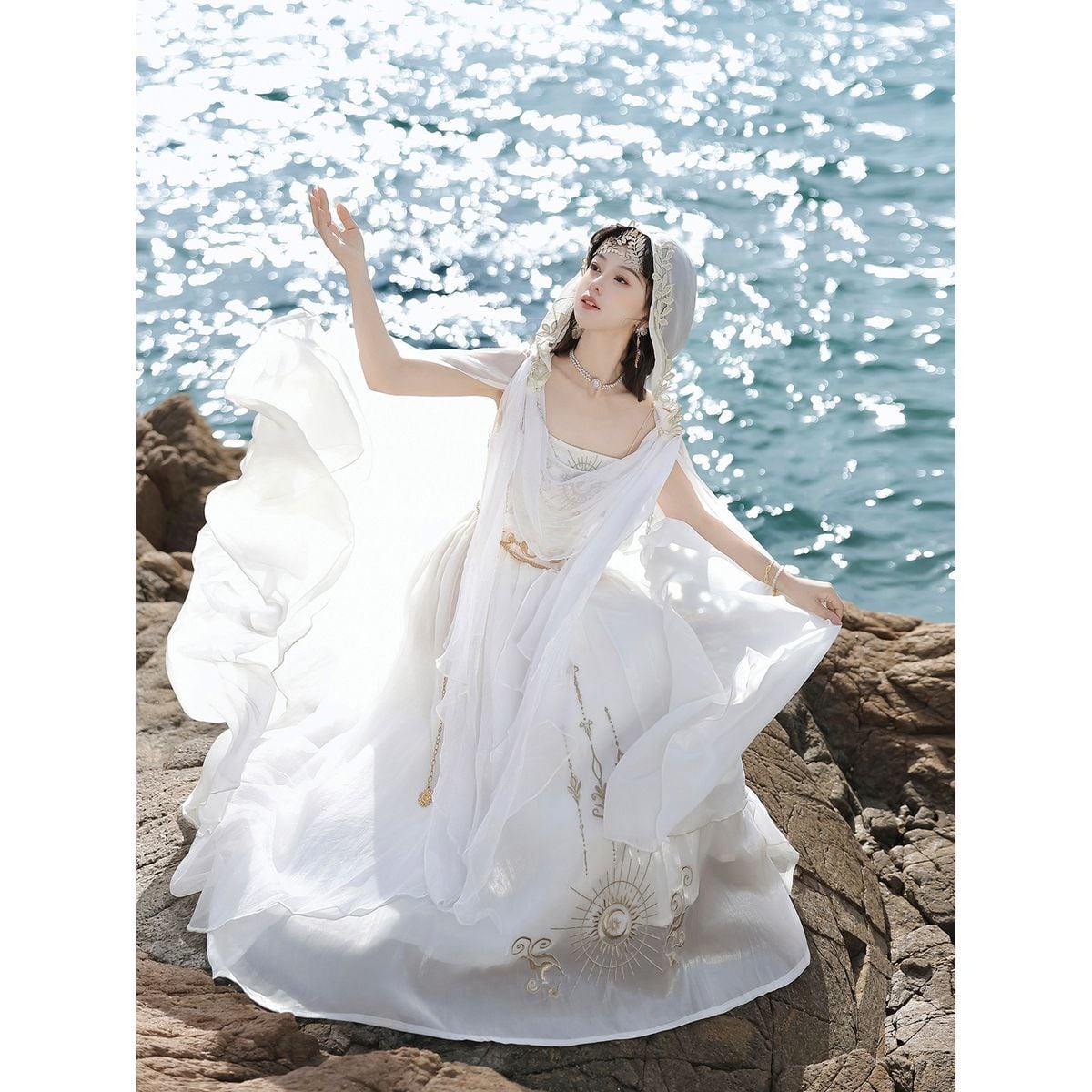 月光の海神姫・シフォンロングドレス | Maiden's Rêve