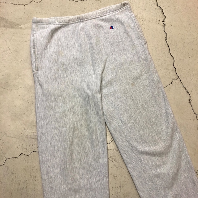1990'S CHAMPION REVERSE WEAVE SWEAT PANT GRAY CUT OFF