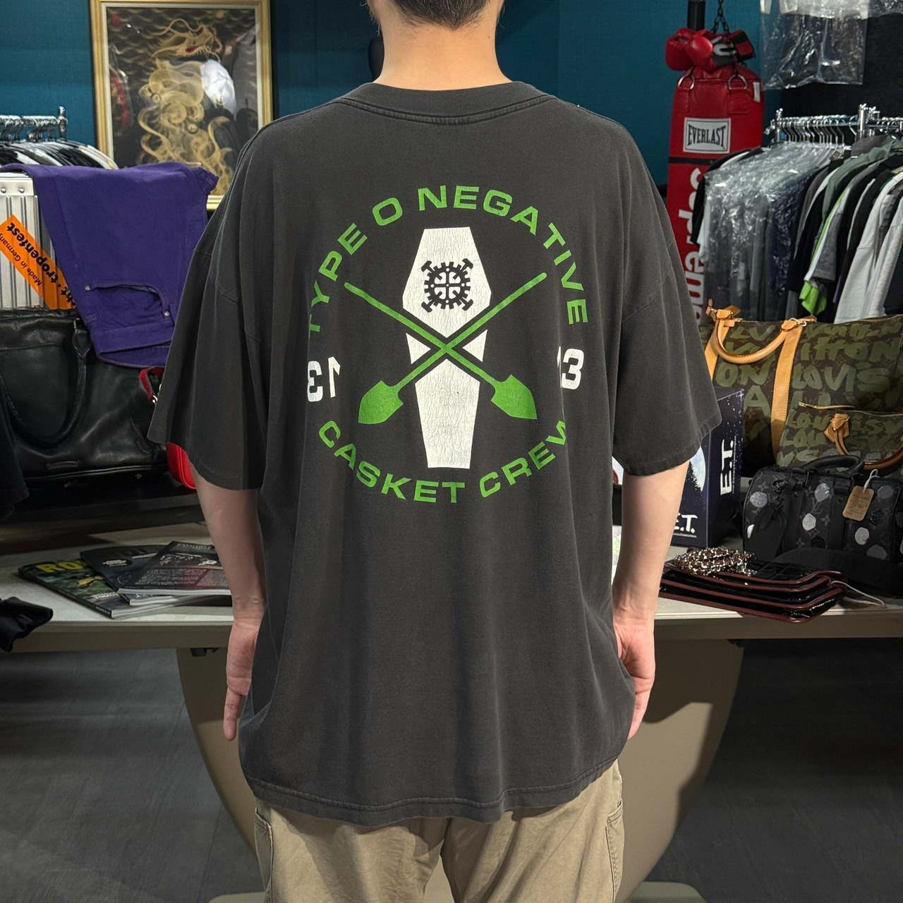 【TYPE O NEGATIVE】タイプ・オー・ネガティヴ "Casket Crew" 1995コピーライト 90's Vintage Tシャツ