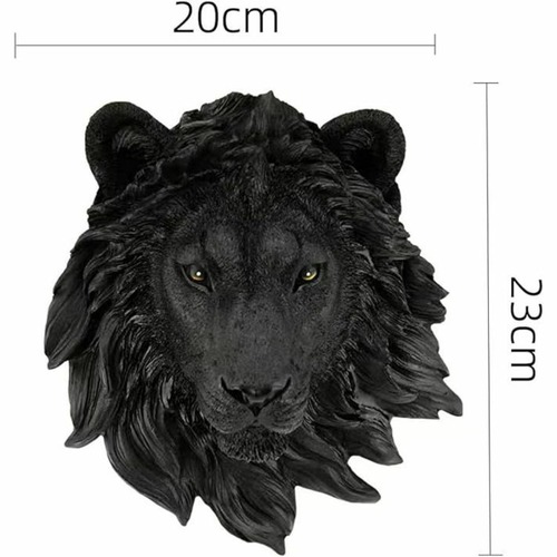 ライオン 頭 彫刻 ウォールアート 動物 頭 樹脂装飾 壁掛けアート 彫刻