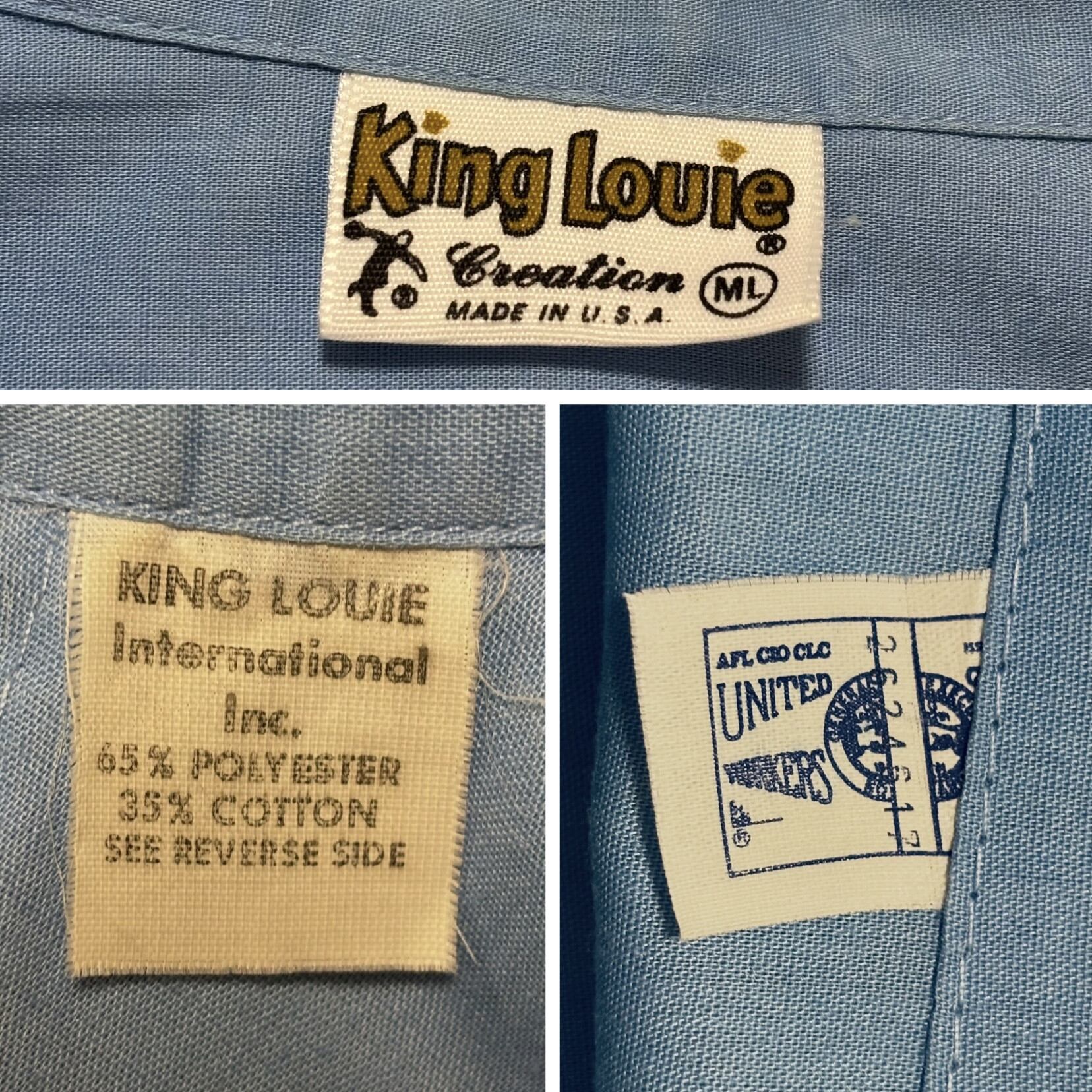 古着 キングルイ King Louie 半袖 ボーリングシャツ クリーニング済