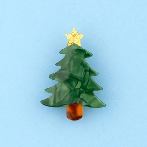 CoucouSuzette / CHRISTMAS TREE HAIR CLIP