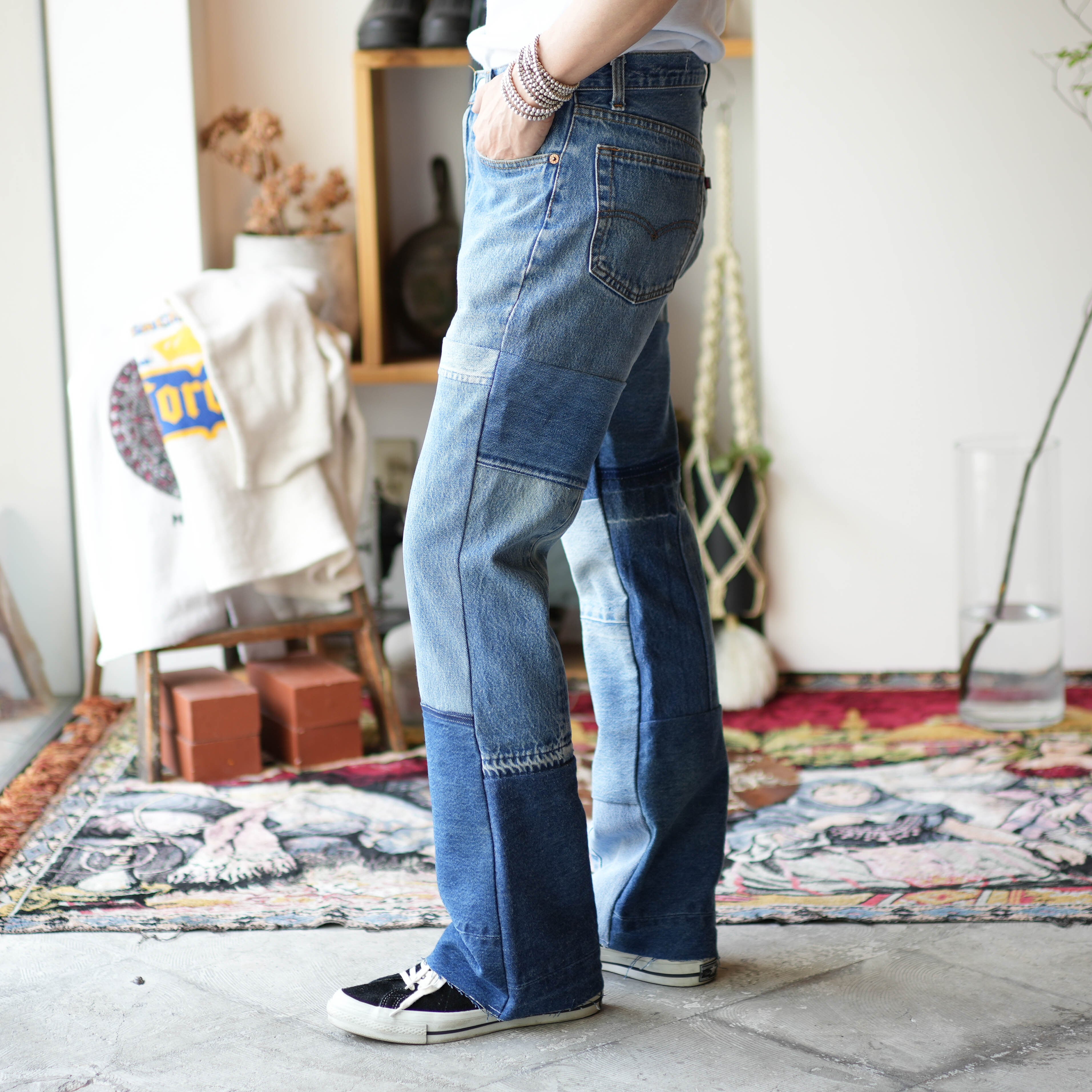 Levi's remake pants パッチワークデニム  vintage