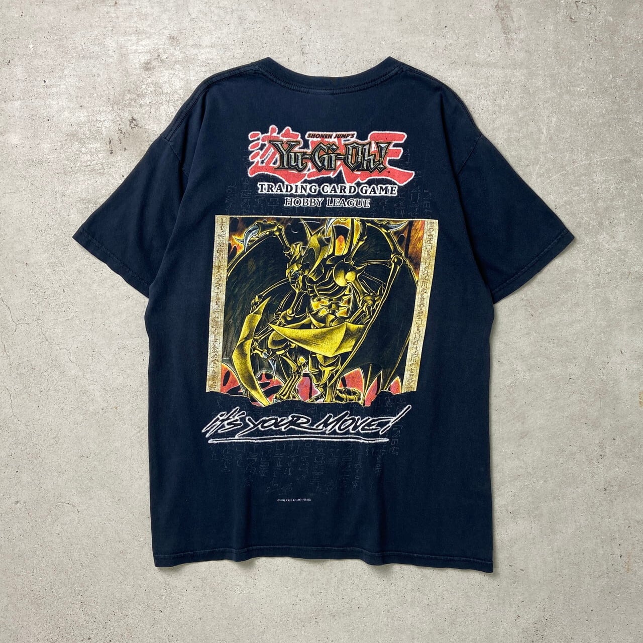 00年代 遊戯王 降雷皇ハモン キャラクター バックプリントTシャツ 