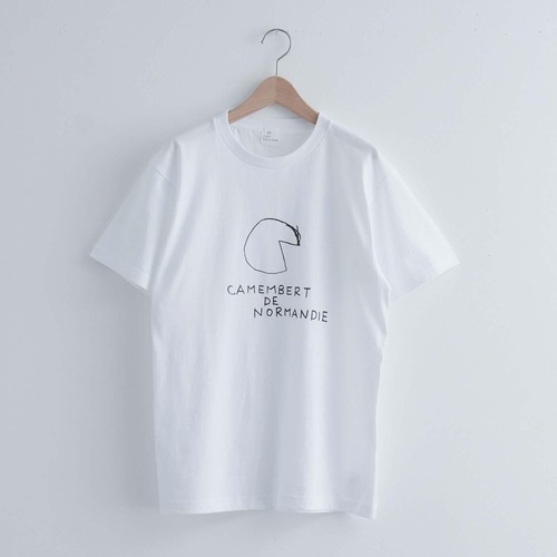 sept septième｜プリントTシャツ（カマンベールチーズ）S,M