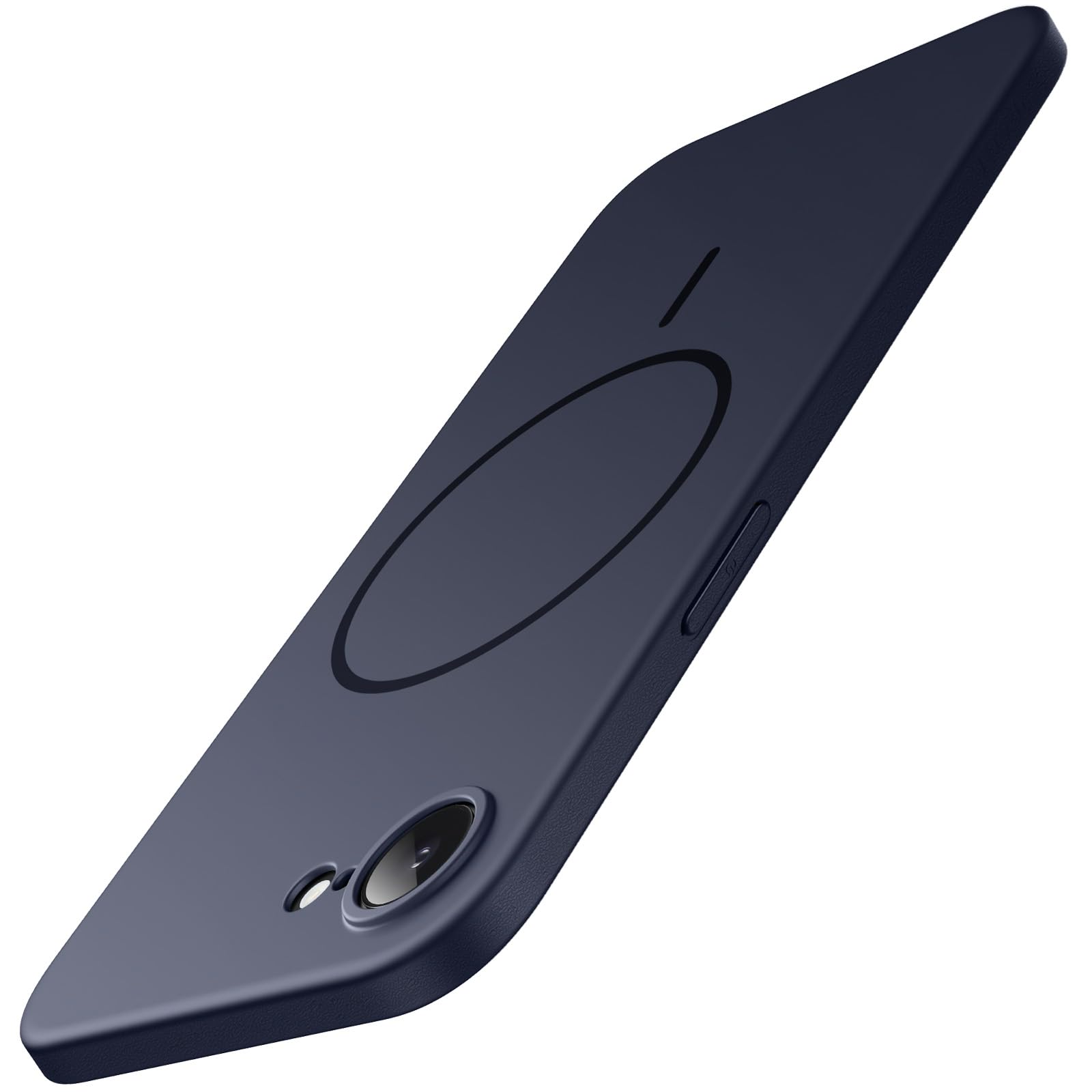 JETech iPhone 17e/16e用 マグネットスリムケース (ダークブルー)