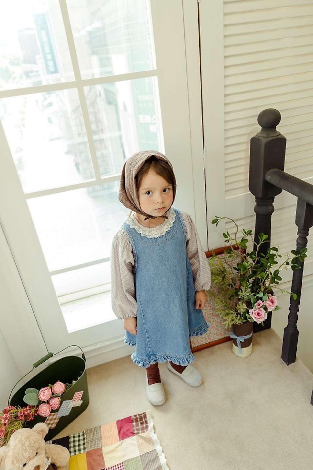 韓国子供服 / 26Autumn / 〖取寄〗milkpowder / シュガーブラウス / 女子服 *XS~JS*