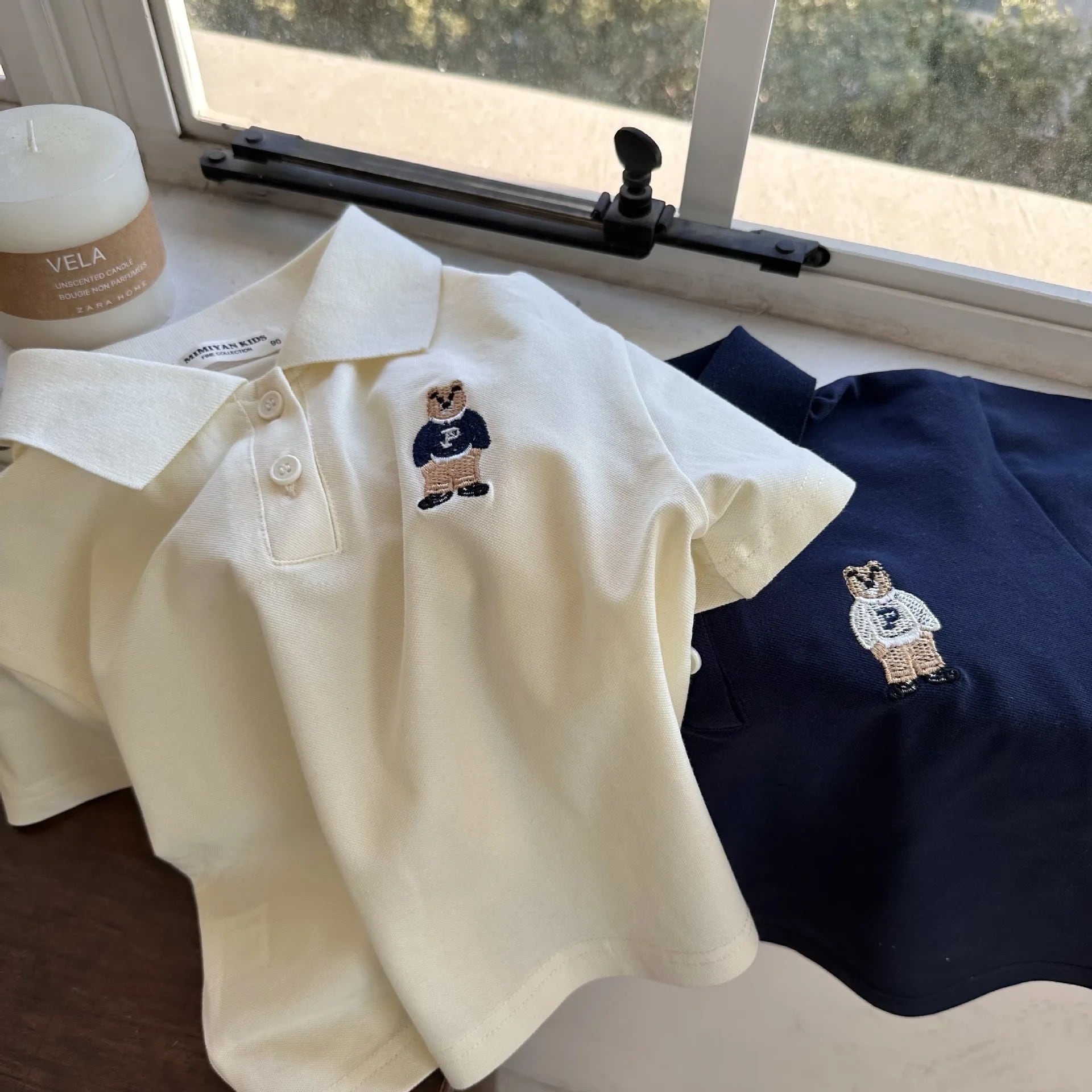 くまさんの刺繍ポロシャツ | こどもふく＊princessbaby