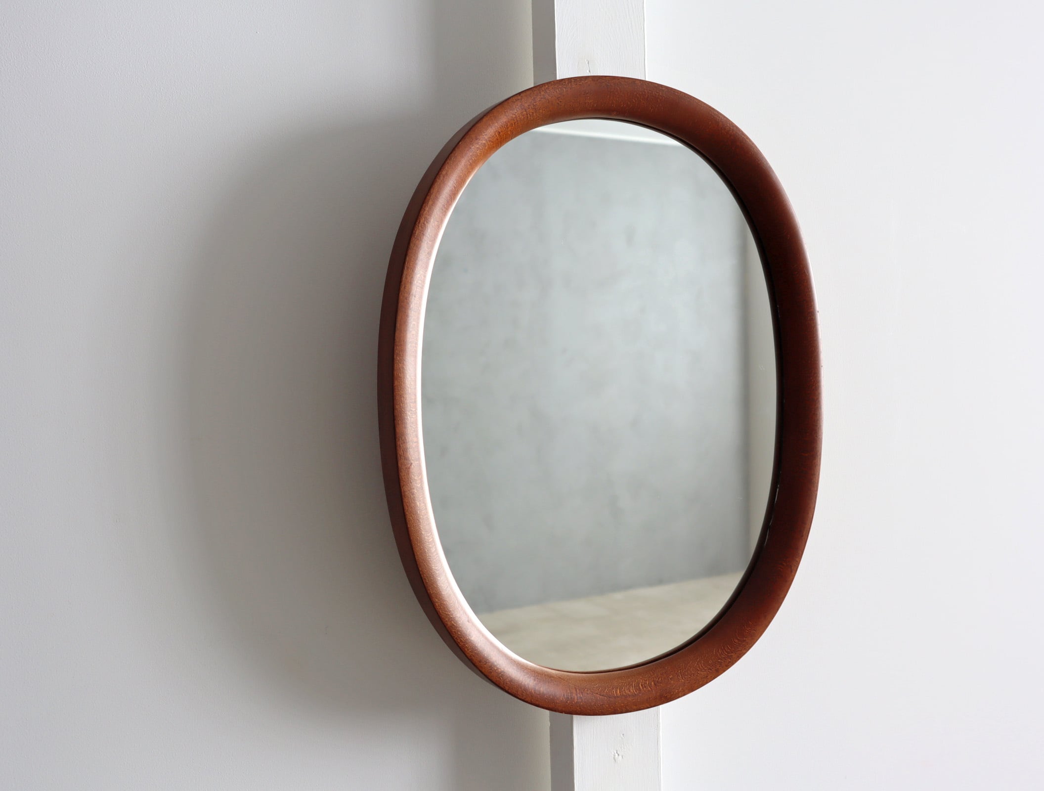 秋田木工 チーク＆ローズウッド ウォールミラー | fismic