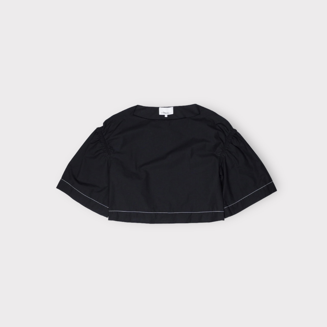 3.1 Phillip Lim【Ruched Puff-sleeve Crop Top】