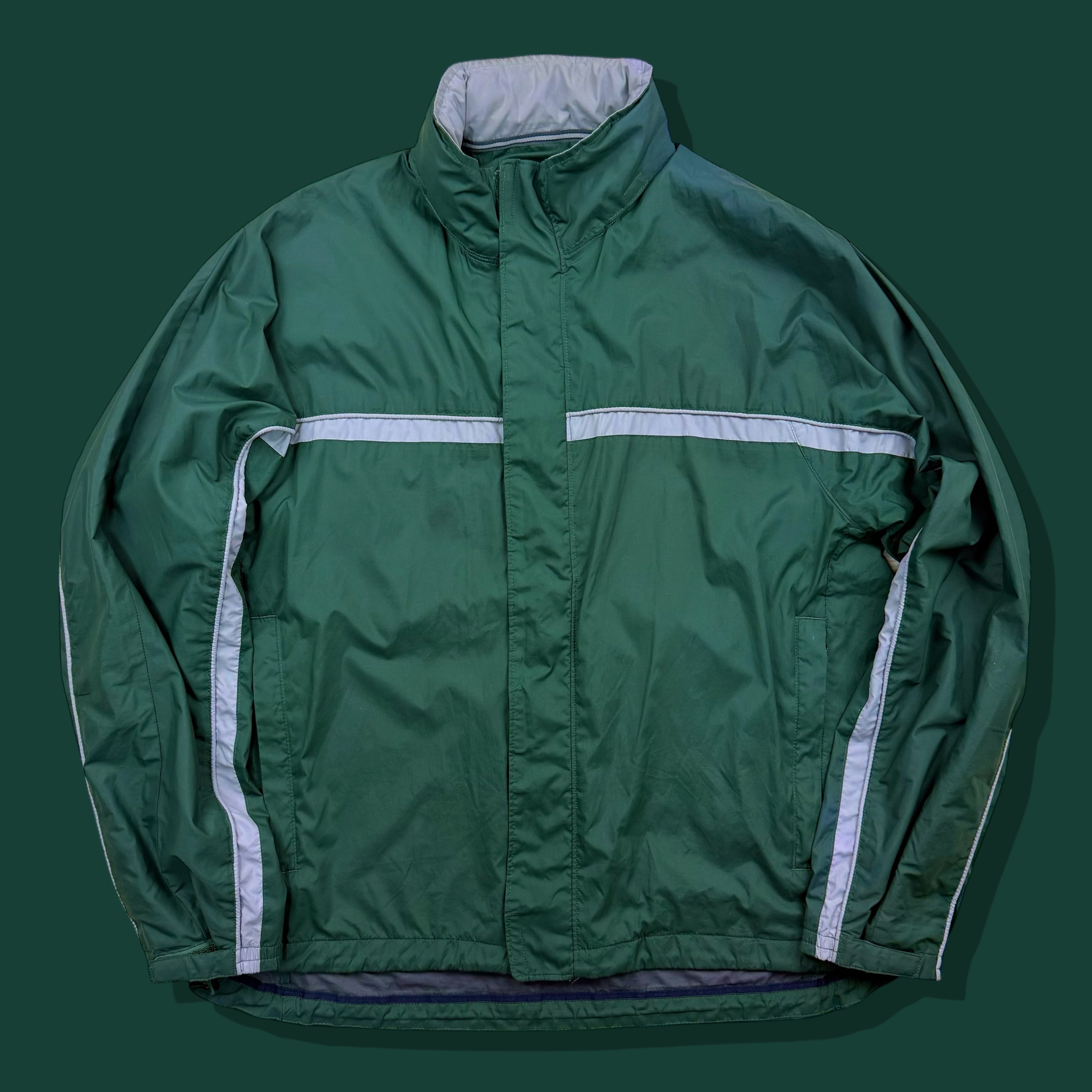 00s GAP 2tone Hooded Full Zip Jacket