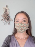 Block print × Linen Mask コットンリネンマスク