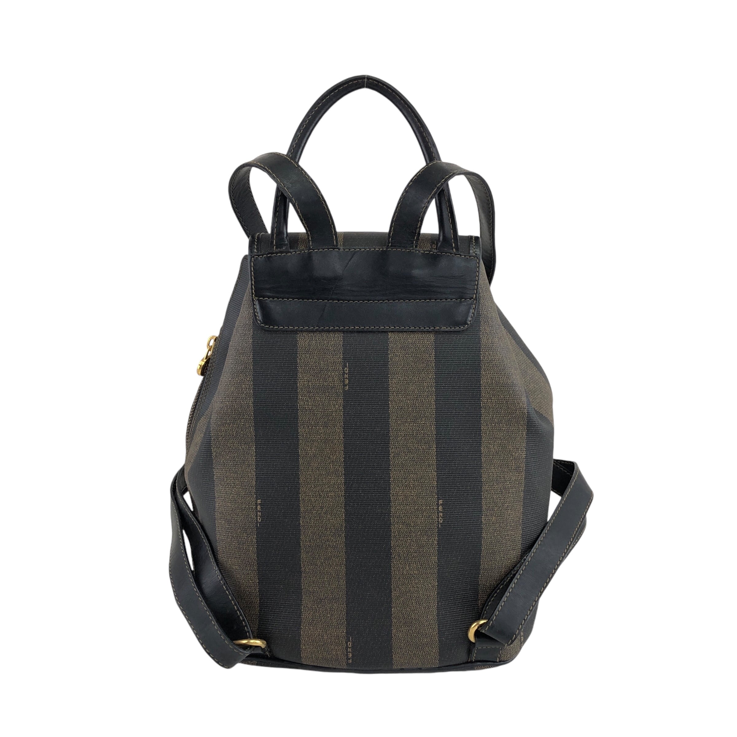 FENDI フェンディ ペカン バックパック ブラウン ブラック PVC FENDI フェンディ ペカン バックパック ブラウン ブラック PVC