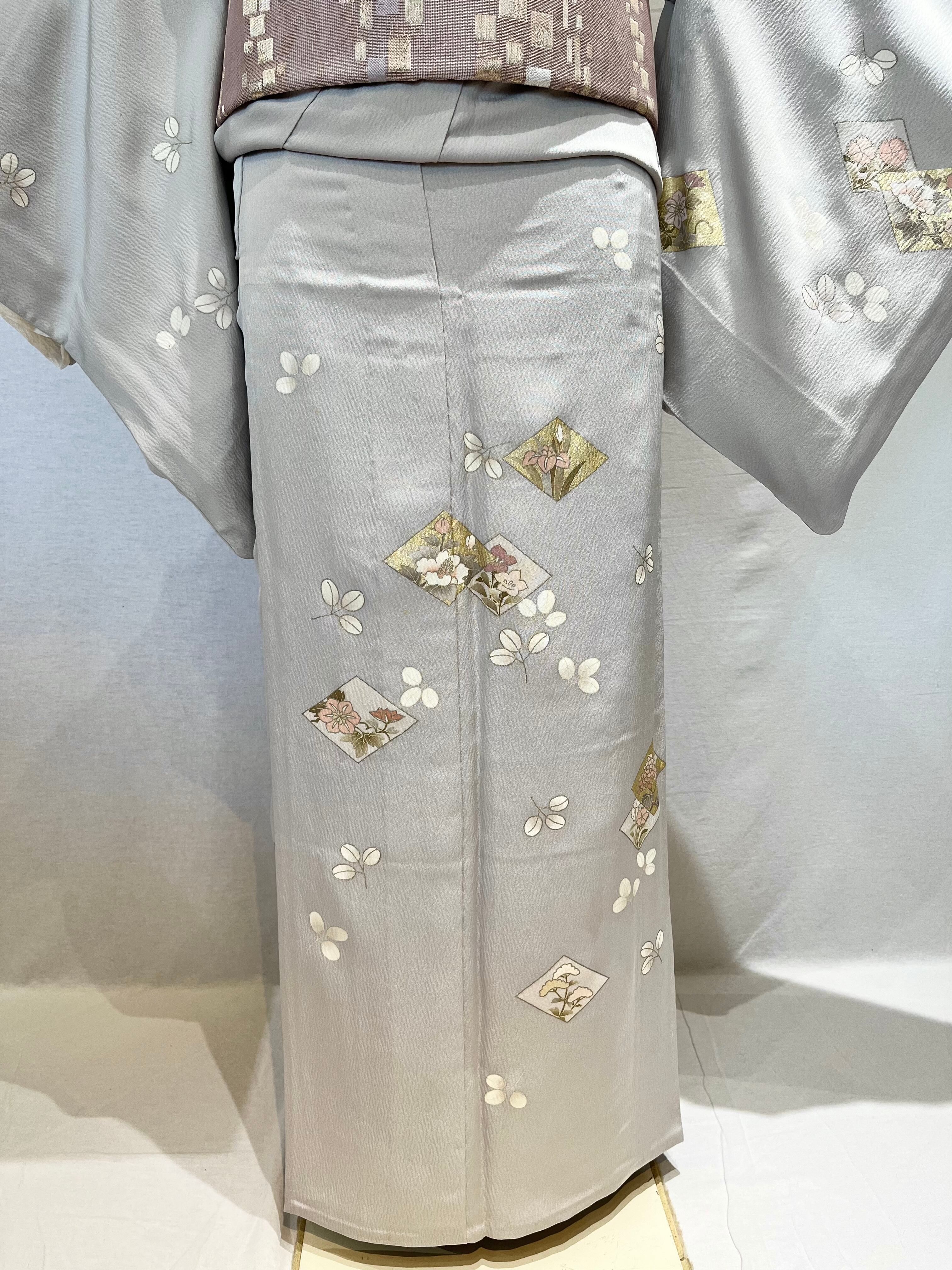 2168 夏用 単衣 付け下げ Tsukesage unlined kimono for summer | リサイクル着物ショップ La遇 Used  Kimono Shop Lagu powered by BASE