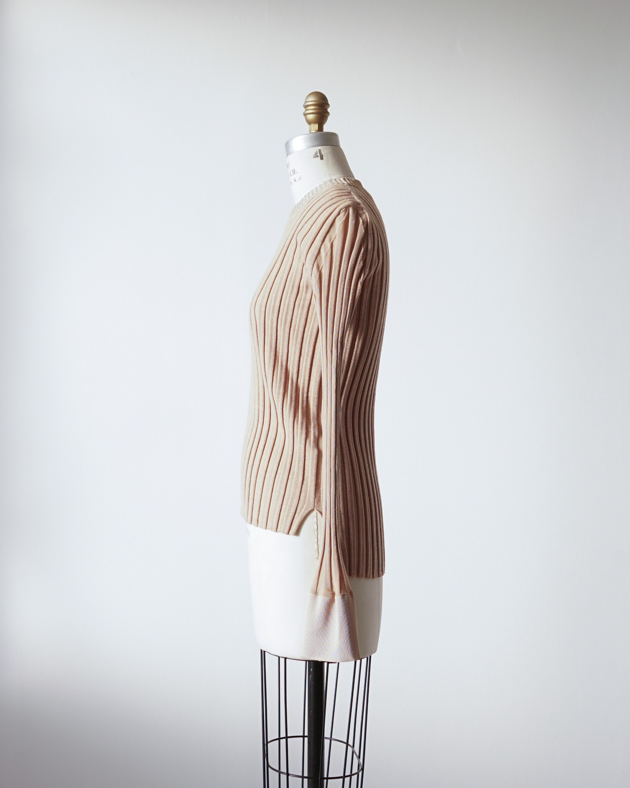 〈CÉLINE by phoebe philo〉Rib Knit Top