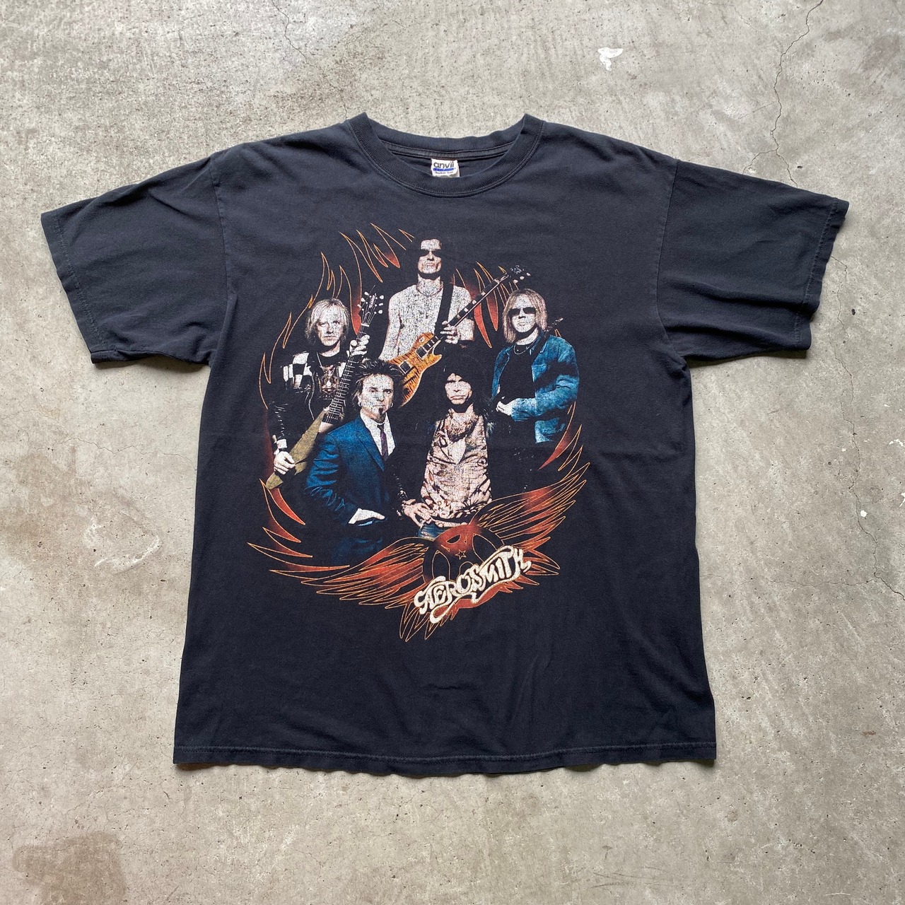 AEROSMITH エアロスミス WORLD TOUR 2009 バンドTシャツ メンズL 古着 