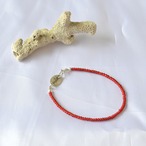 Mandi/マンディ Small A.Beads Bracelet(Red)