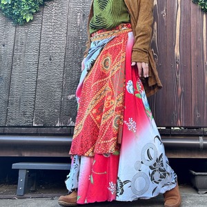 シルク巻きスカート1611