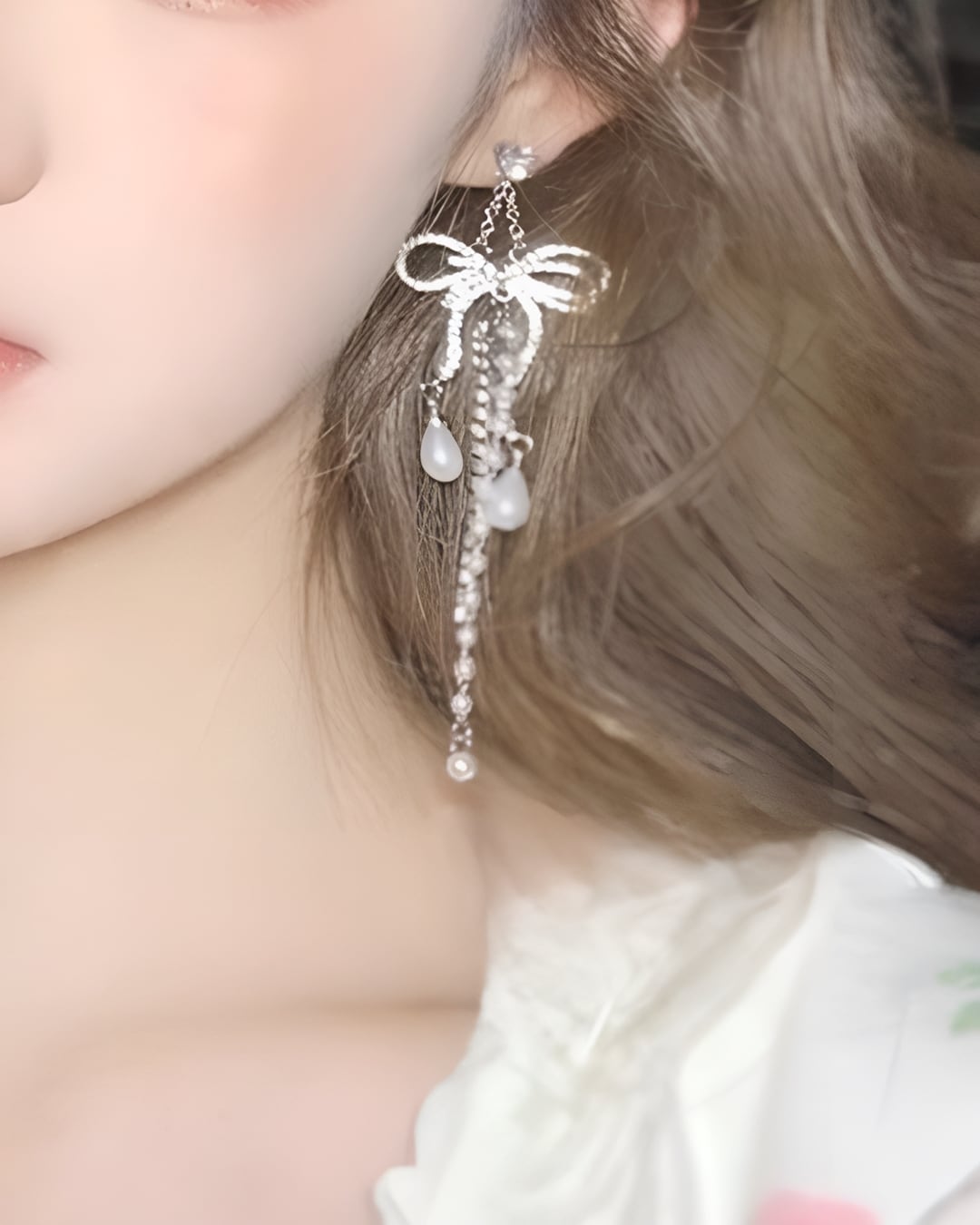 シャンデリアリボンピアス、イヤリング 24A06099