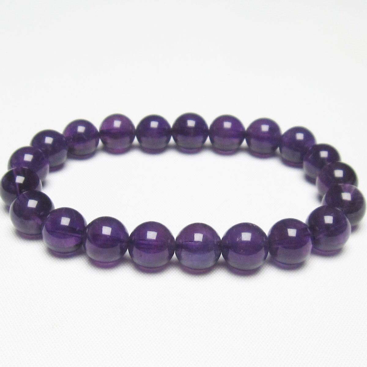アメジスト ブレスレット 9mm [M便 1/10] 111-21672