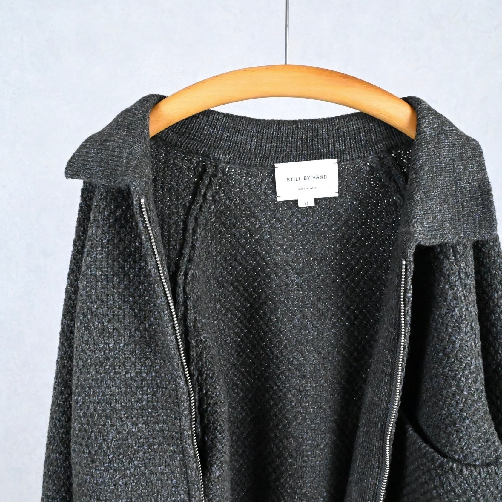 25AW》【STILL BY HAND】5G KNITTED BLOUSON スティルバイハンド