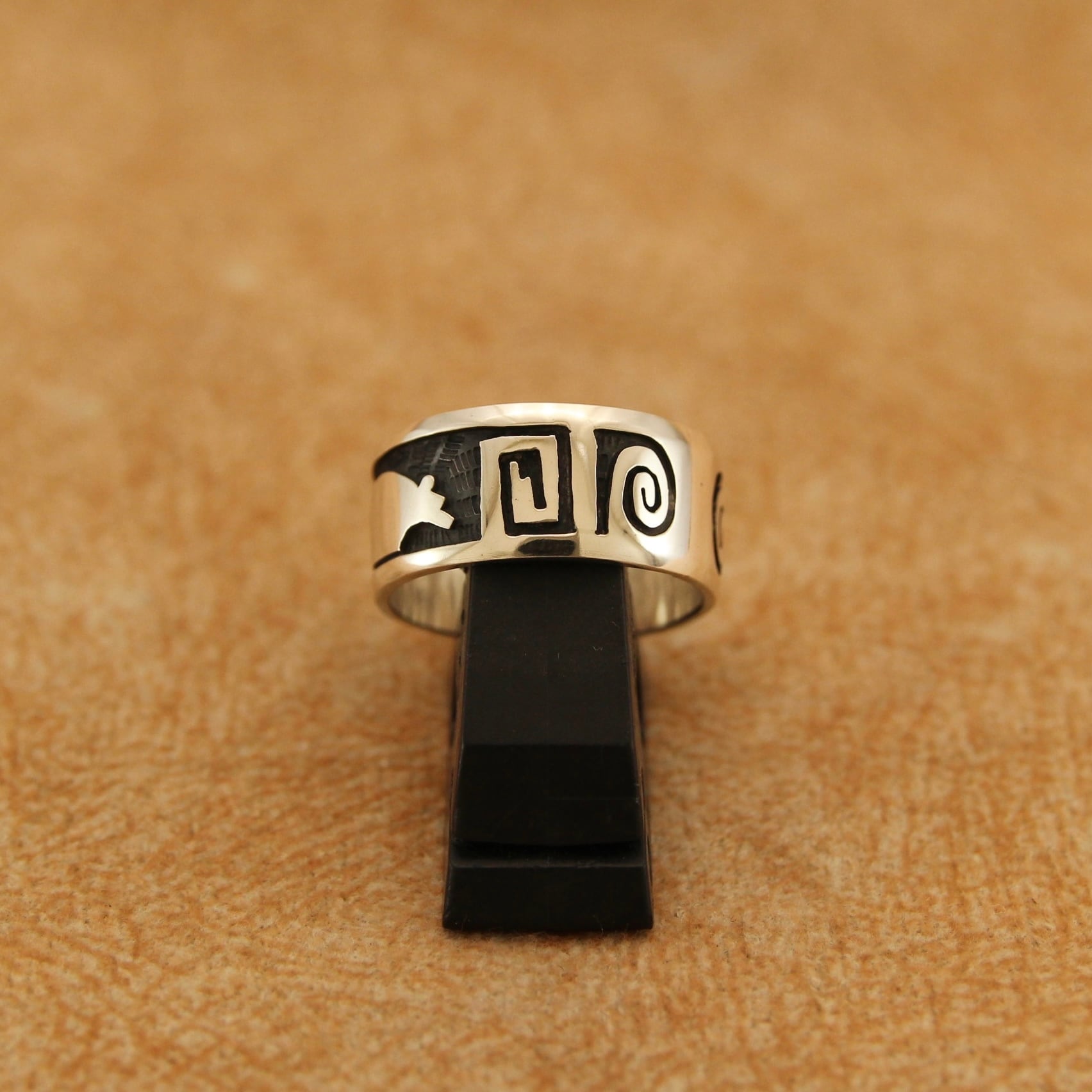 ホピ族 17号 Willis Humeyestewa 作 シルバーリング #15 インディアン