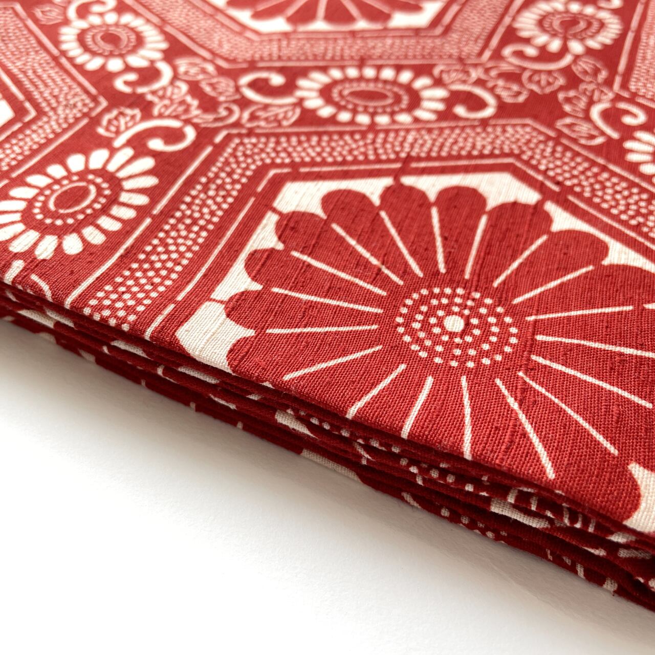 木版染め と バティック 名古屋帯 野暮ったく 