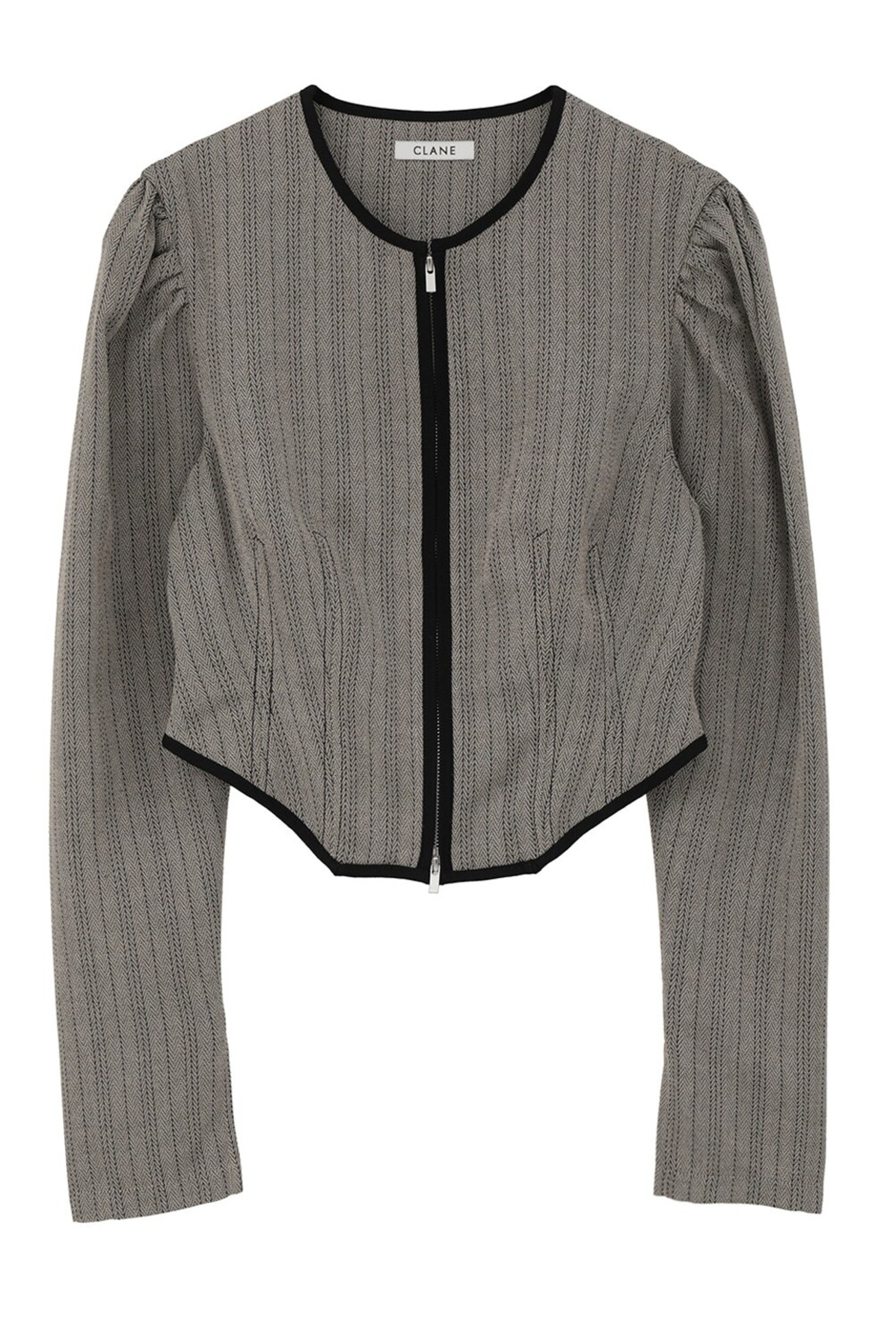 CLANE HERRINGBONE CORSET DETAIL TOPS