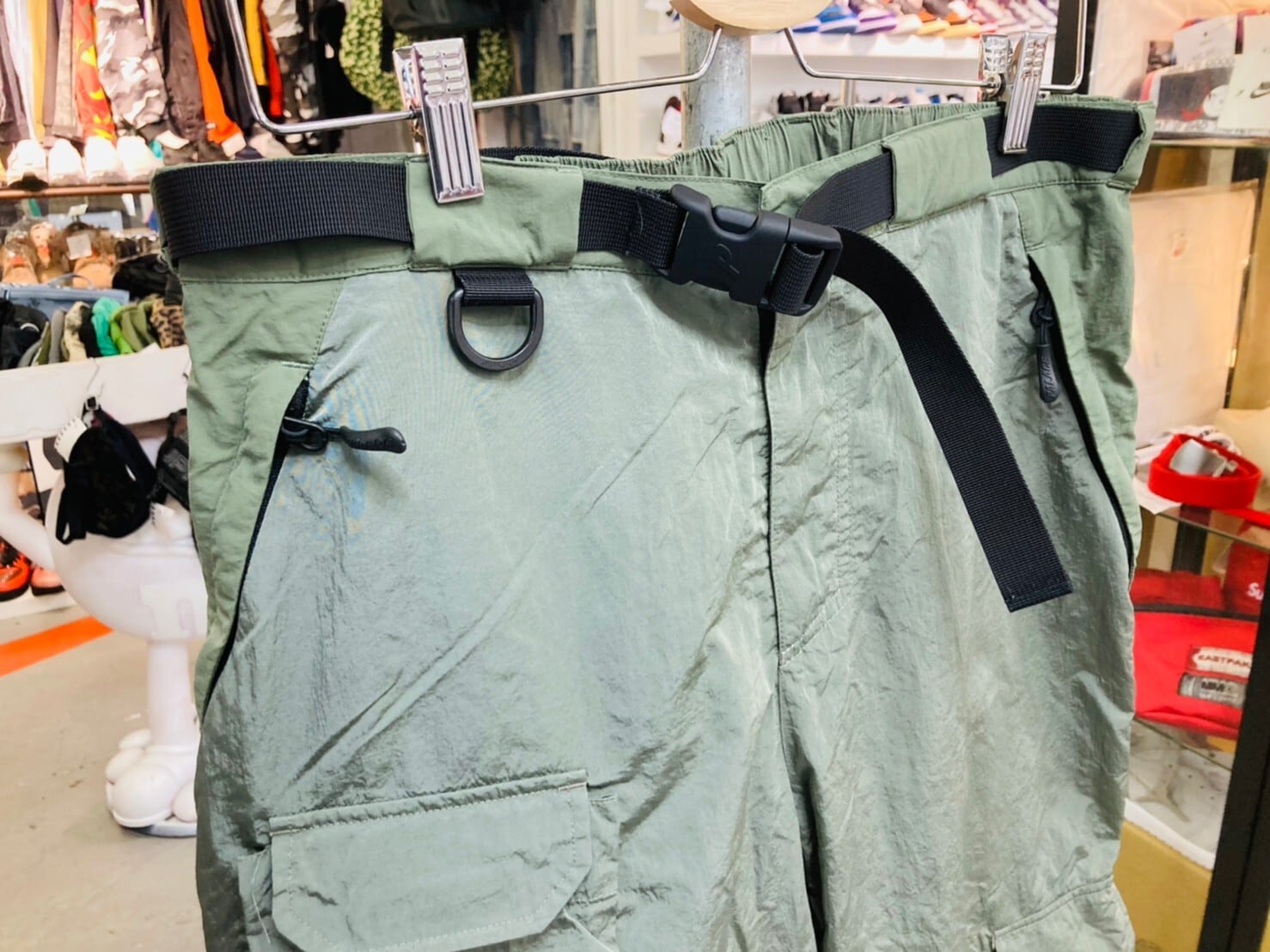 PALACE SKATEBOARDS UTILITY IRIDESCENT PANTS OLIVE LARGE 014248 ...