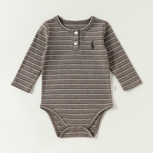 brown border rabbit rompers