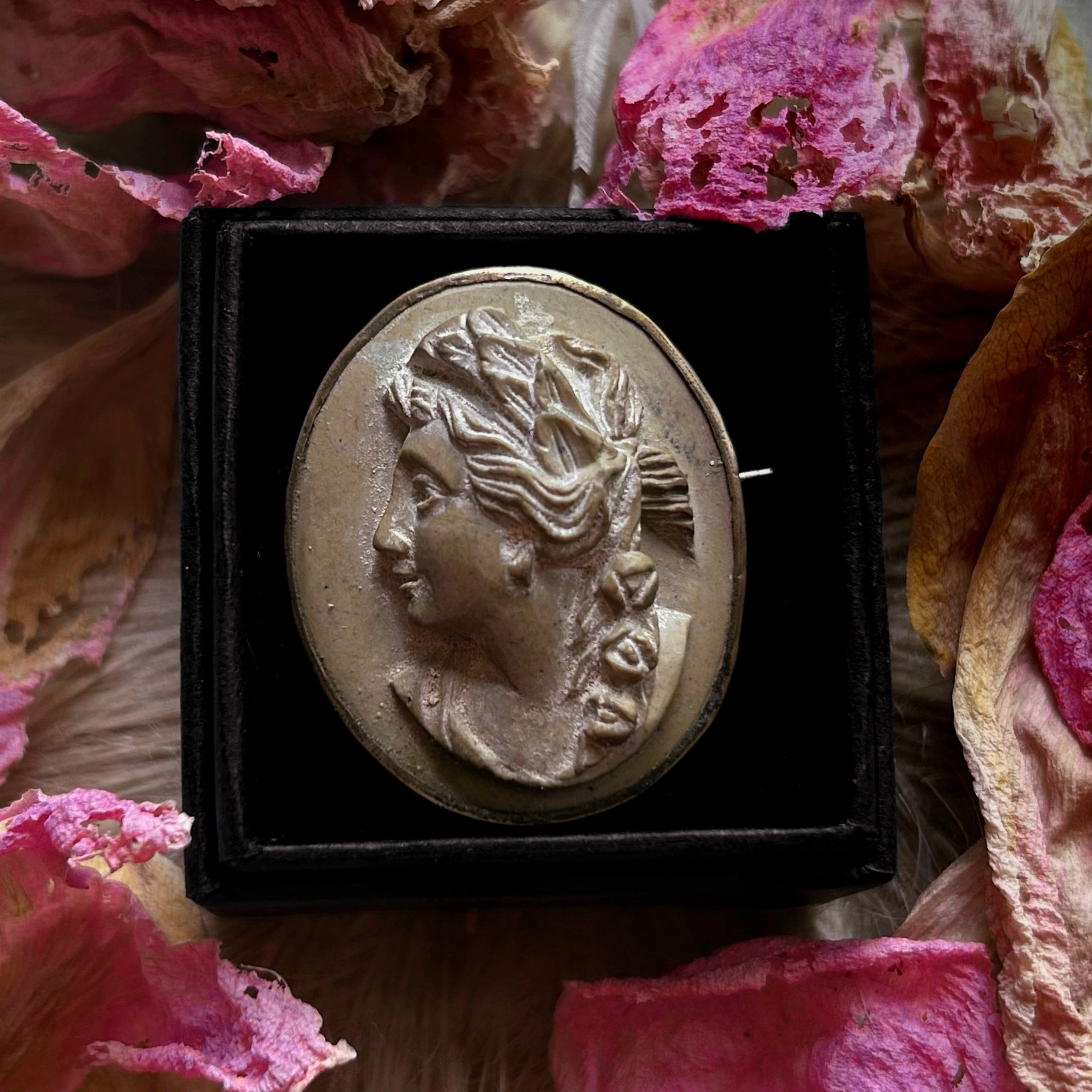 ca03 青瑪瑙 カメオルース 女性の横顔の彫刻 2025年最新カメオ 瑪瑙の人気