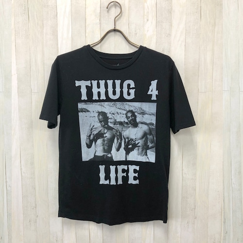 古着 送料無料 バンドT　2Pack　THUG4LIFE　2パックヒップホップTシャツ