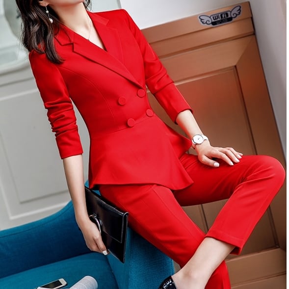 SALE】セットアップ スーツ 赤 Mサイズ - セットアップ