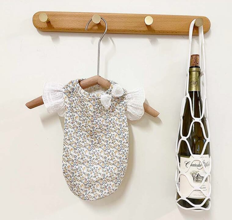 jelly flower t-shirt S ~ XL 2color / 犬服 春夏 Tシャツ ドッグウェア ブラウス 花柄 フリル袖 袖なし ストレッチ コットン 韓国犬服 可愛い