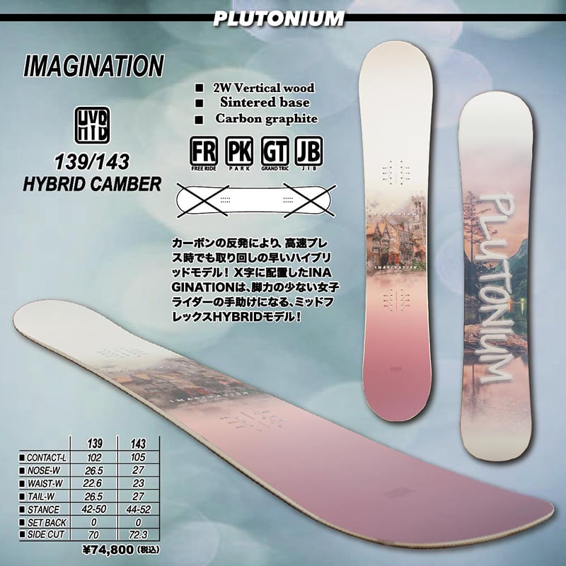 plutonium imagination 151cm 21-22モデル