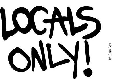 カッテイングステッカー LOCAL ONLY Lサイズ CUT491 | Foursometoys