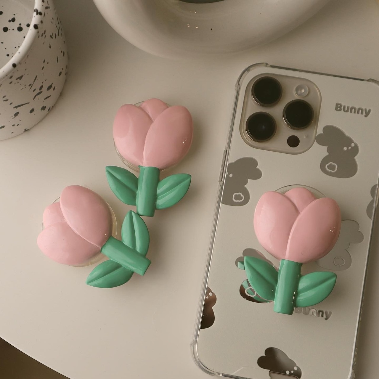 ［ phone grip ］korean tulip