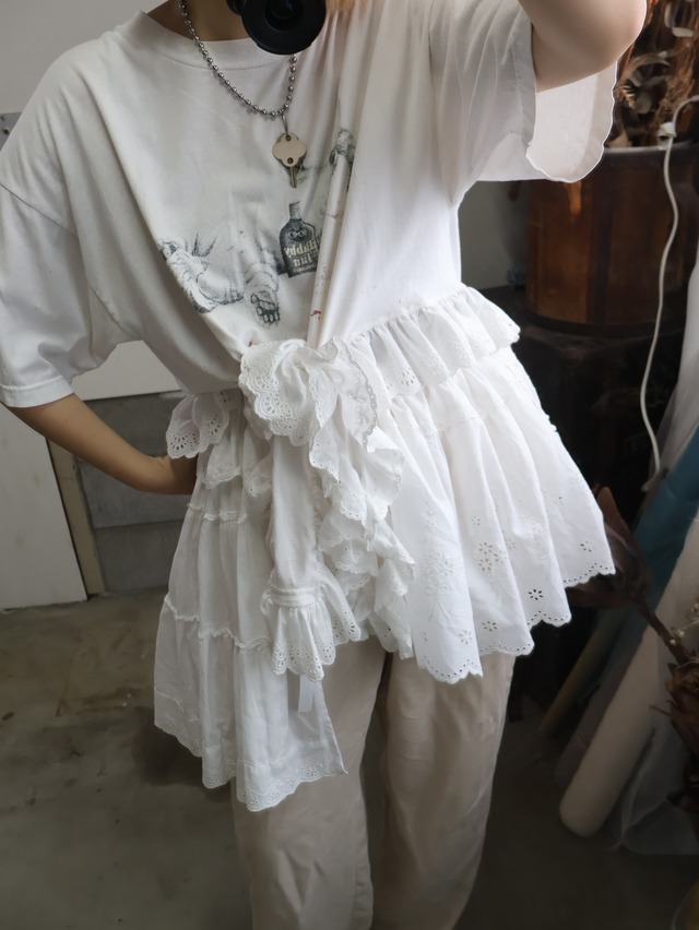 Cotton lace wrap skirt 1