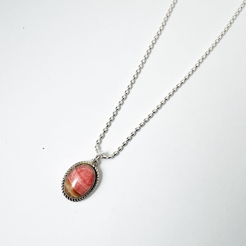 《Indian Jewelry》 インカローズ ロープデザイン ペンダント ネックレス