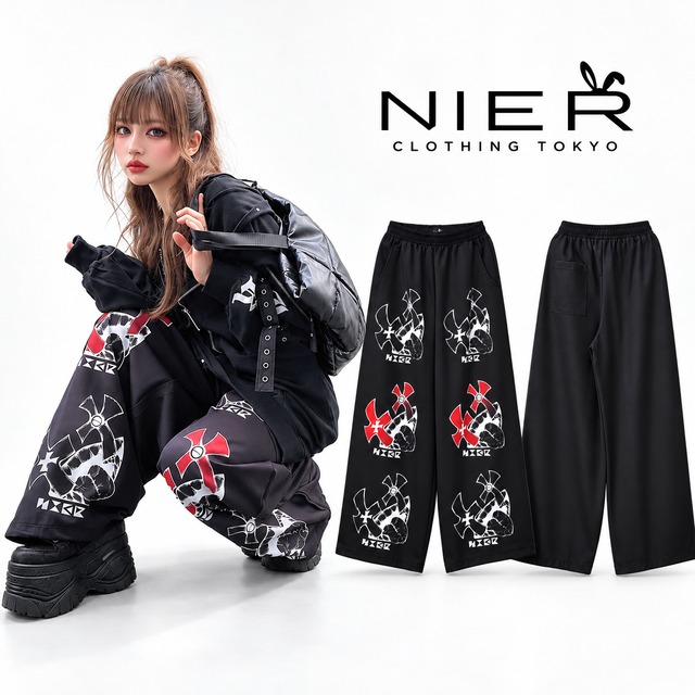 SUPER LONG SIX FACE WIDE PANTS